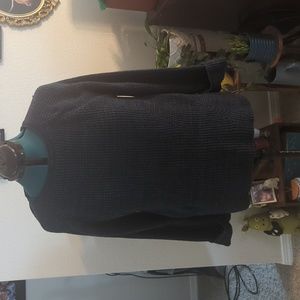 NWT Style&Co XXL blue and black pullover sweater